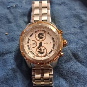 Relic Gold and Silver Watch